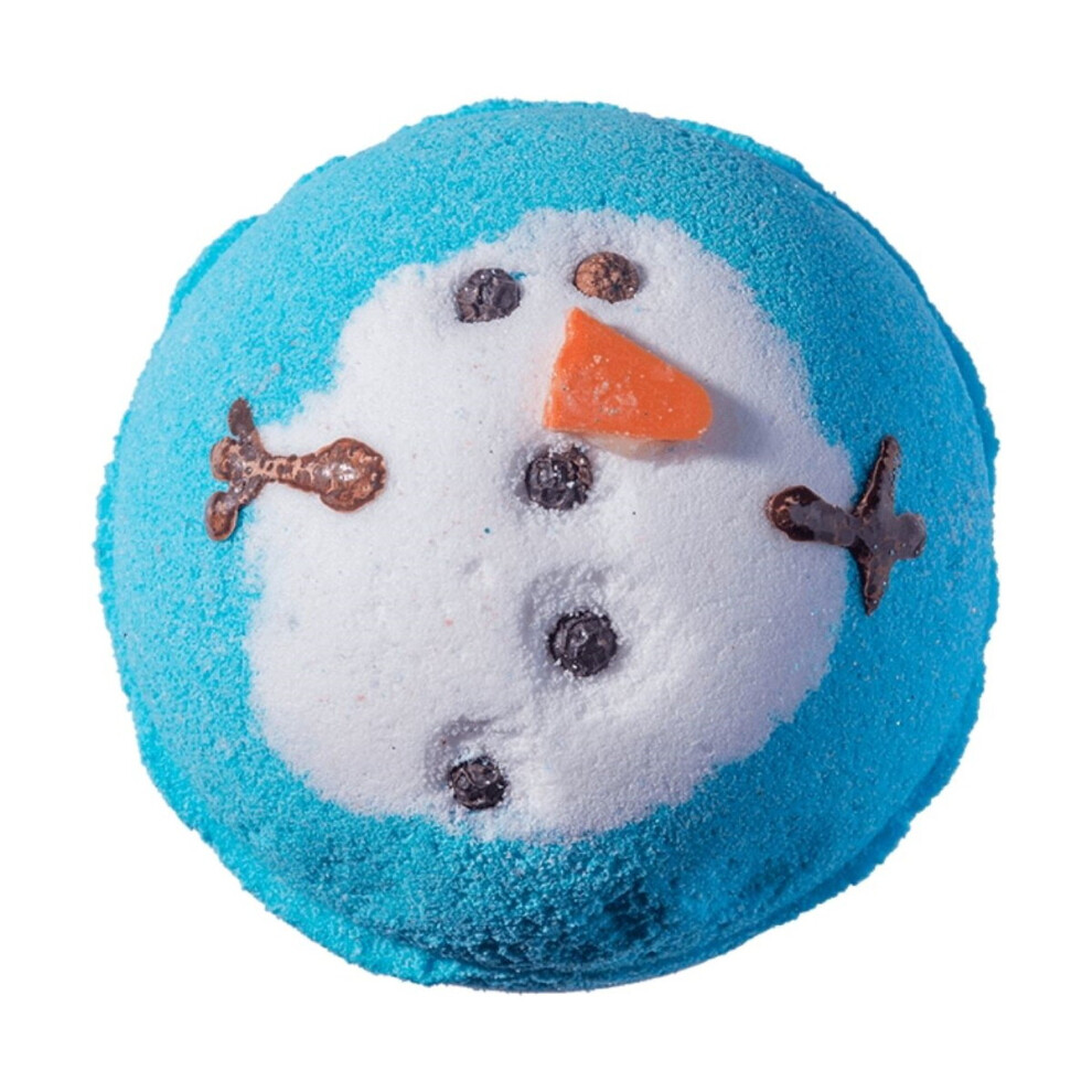 Bomb Cosmetics Turquoise Frosty Bath Blaster Luxury Handmade Scented Snowman Bath Bomb