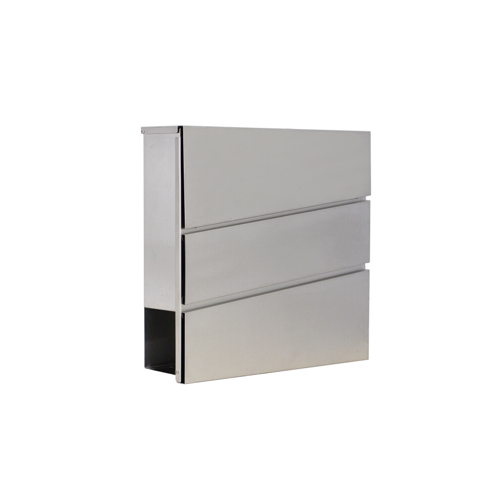 Dwd Galvanised Steel Lockable Large Post Box With Paper Slot
