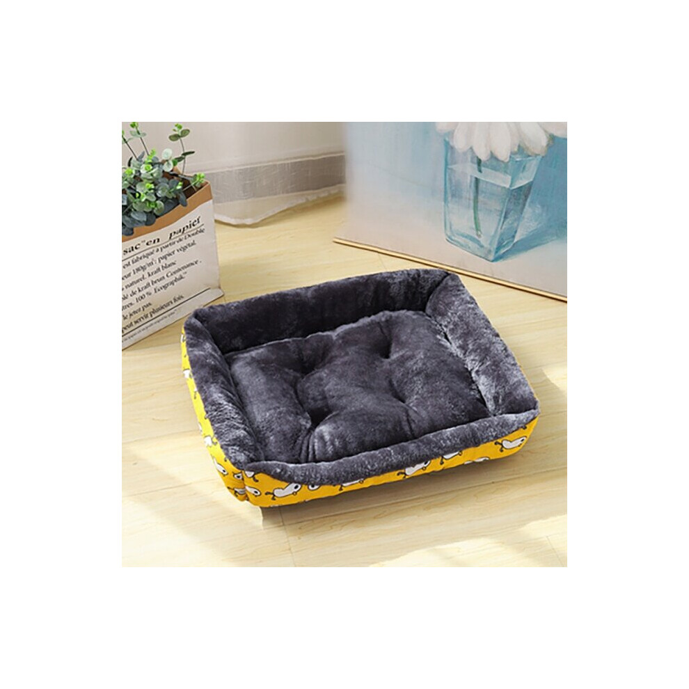 (Yellow, S) Pet Dog Bed Sofa Mats Pet Products Chiens Animals Accessories Dogs Basket Supplies of Large Medium Small House Cushion Cat Bed-image-OPC-P8JP6YF-NEW