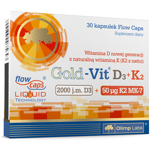 OLIMP GOLD-VIT D3 2000 IU + K2 30 capsules
