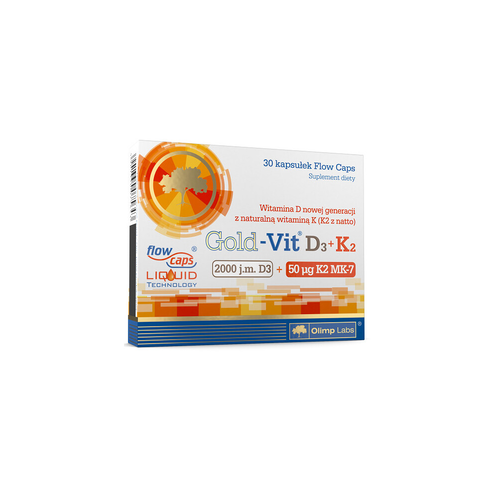 OLIMP GOLD-VIT D3 2000 IU + K2 30 capsules