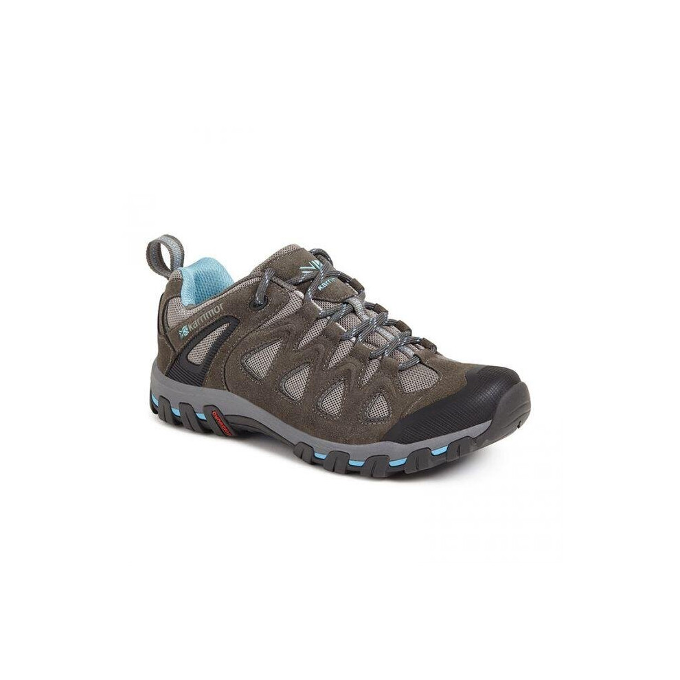 (UK 5, Grey/Blue) KARRIMOR Karrimor Supa 5 Ladies Leather Shoe Grey/Blue Grey/Blue