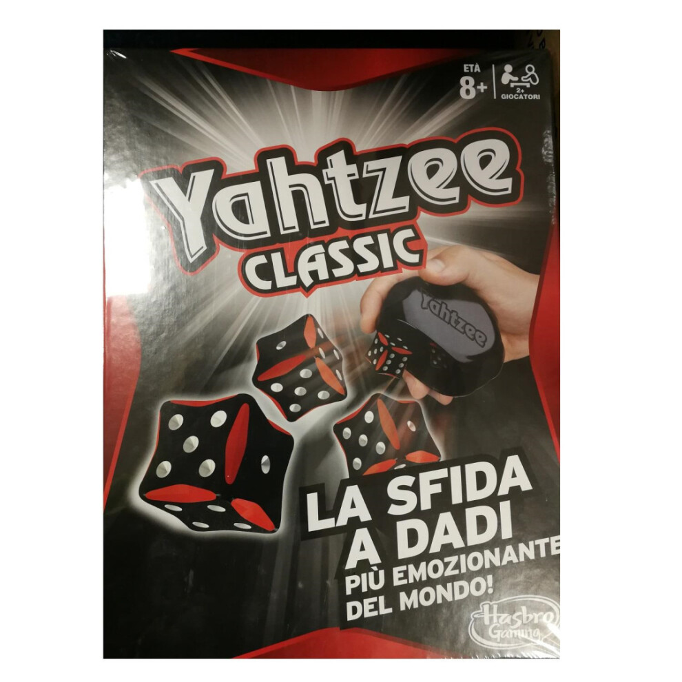 Hasbro Yahtzee Classic Family Dice Board Game - Italian