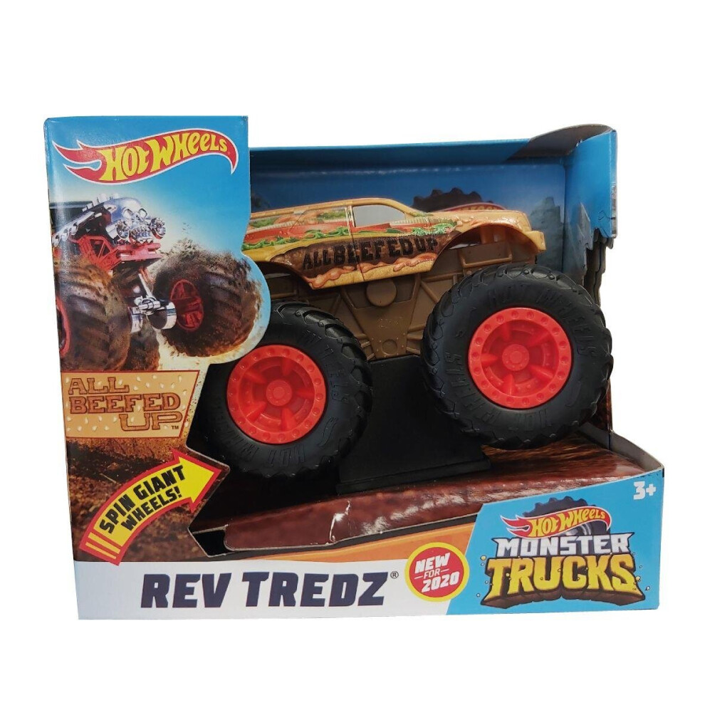 Hot Wheels Gkc75 Rev Tredz All Beefed Up Monster Truck Vehicle (Fyj71)