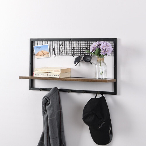 Spot On Dealz 1 Tier Rectangle Black Floating shelf metal wire G-0480 2