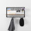 Spot On Dealz 1 Tier Rectangle Black Floating shelf metal wire G-0480 1