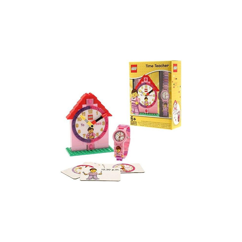 LEGO Time Teacher 9005039 Pink Kids Minifigure Link Buildable Watch