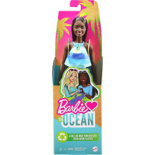 Barbie liebt den Ozean Puppe mit braunem Haar im tropischen Printkleid