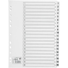 5 Star - 464424 - Premier A4 1-20 Index Card Clear Mylar [5018206342799]