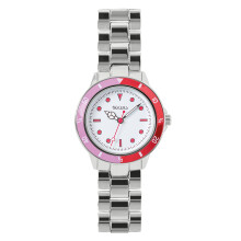 Tikkers Girls Silver Alloy Bracelet Time Teacher Watch ATK1051