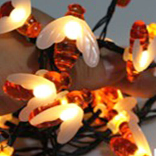Solarize Bee String Solar Fairy string Lights 50 LED