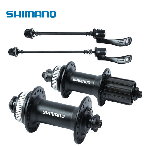 Shimano SHIMANO New M4050 36h Front and back pair 6-Bolt Disc Hub Black 1