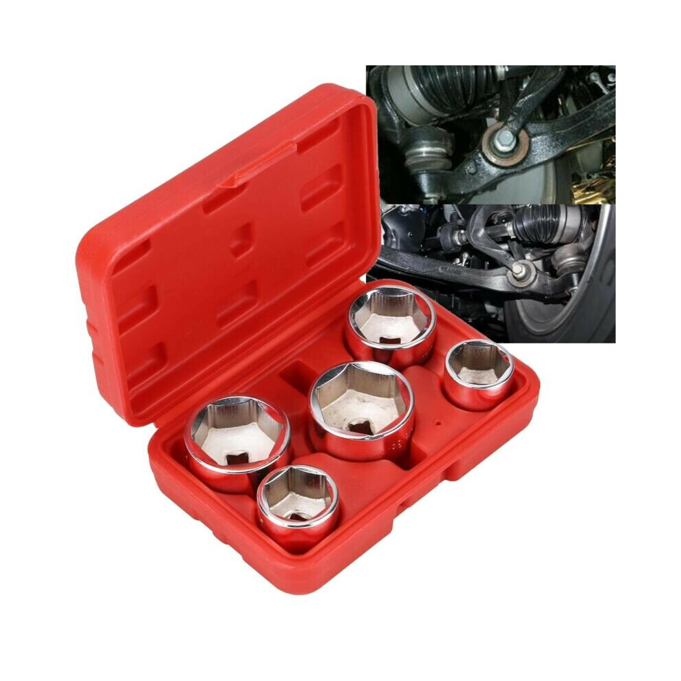 5pc Oil Filter Socket Removal Car Garage Tool 24mm 27mm 32mm 36mm 38mm