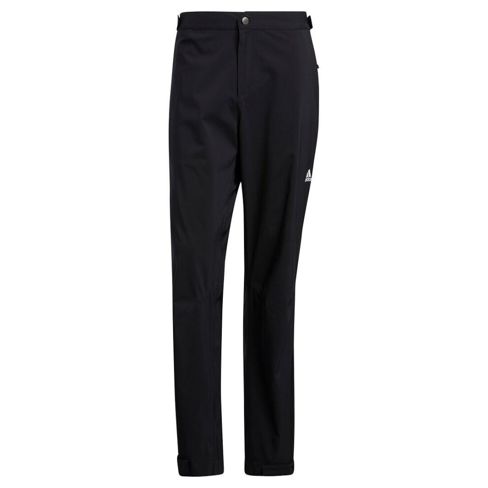 (Black) ADIDAS Golf Mens RAIN.RDY Water Repellant Golf Rain Pants Trousers