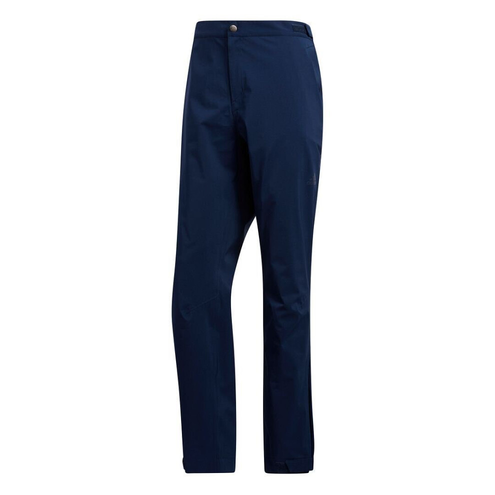 (Collegiate Navy) ADIDAS Golf Mens RAIN.RDY Water Repellant Golf Rain Pants Trousers