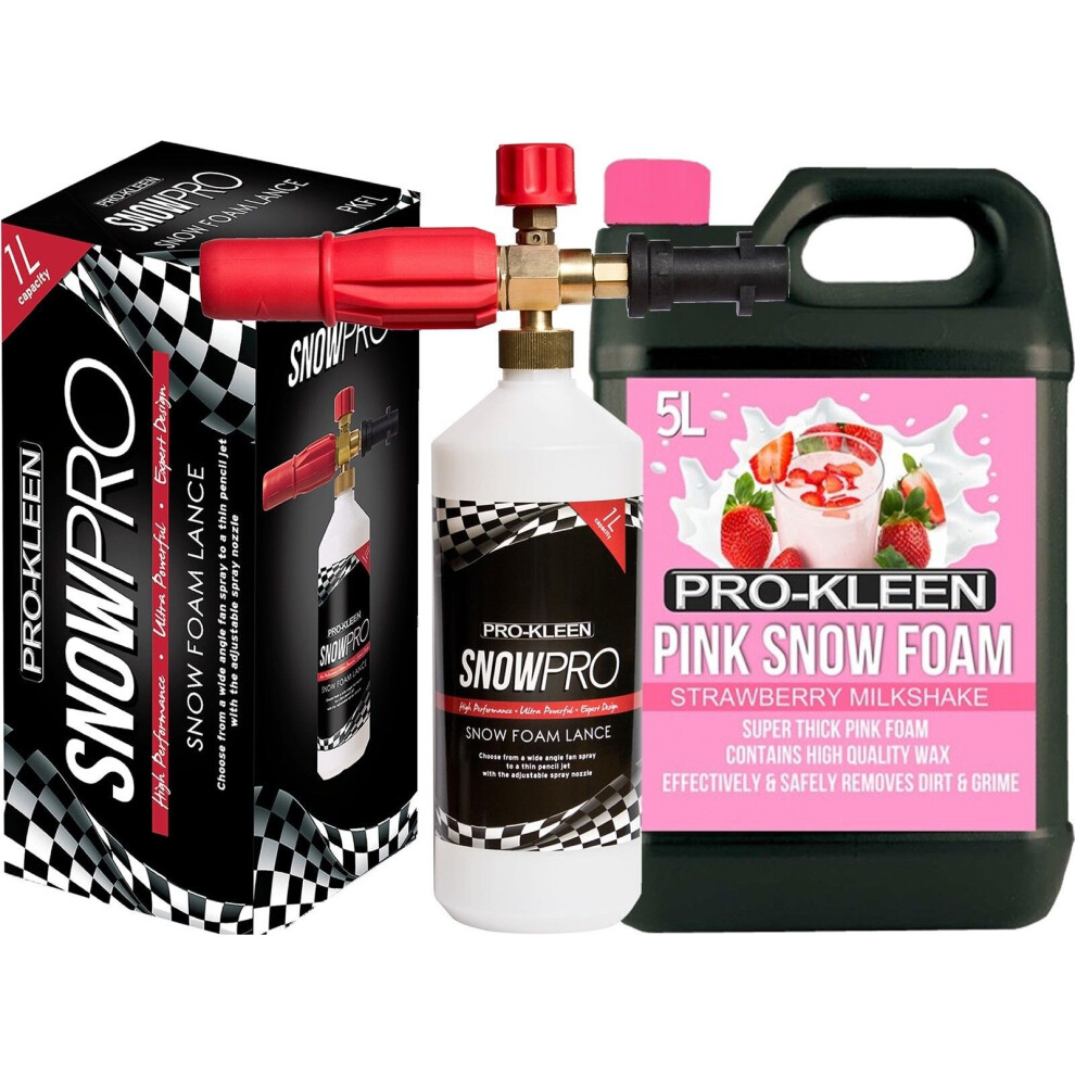 (Strawberry Milkshake) Pro-Kleen Snow Foam & Karcher K Series Lance Kit