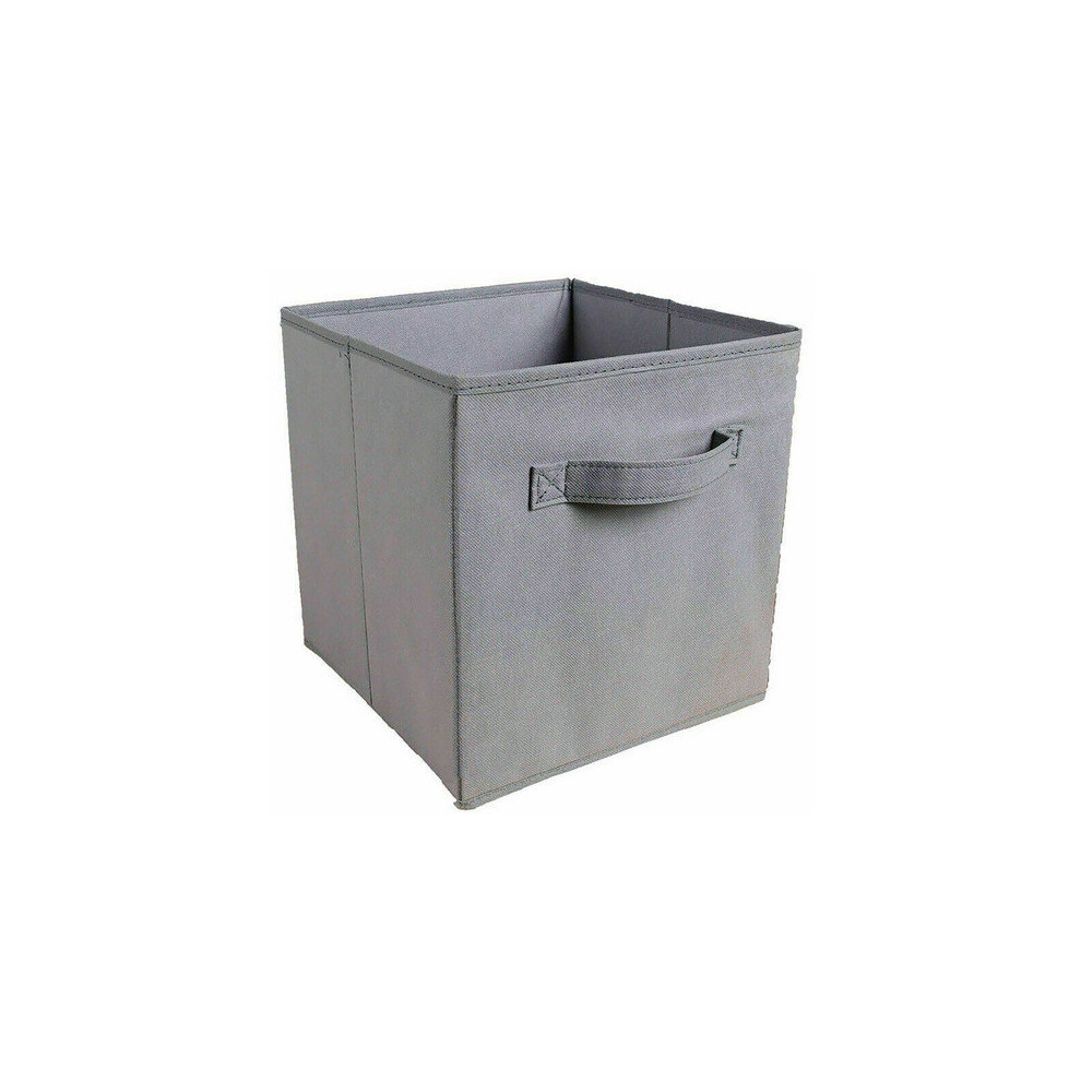 (Light grey) 4X Foldable Storage Collapsible Box Home Clothes