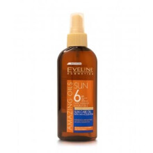 Eveline Cosmetics Amazing Oils Dry Sun Oil With Tan Accelerator SPF6 150ml