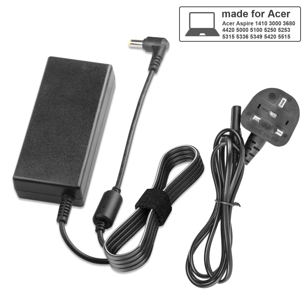 FUTUREBATT 19V 3.42A 65W AC Laptop Adapter Charger for Acer Aspire E15 ES15 V5 5349 5742 5750 PA-1650-02 A13-045N2A