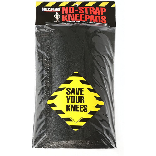Easily Installed, No Strap Knee Pads - 1 Pair