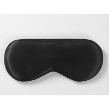 (Black) Pure Organic Mulberry Silk Soft Sleep Blindfold