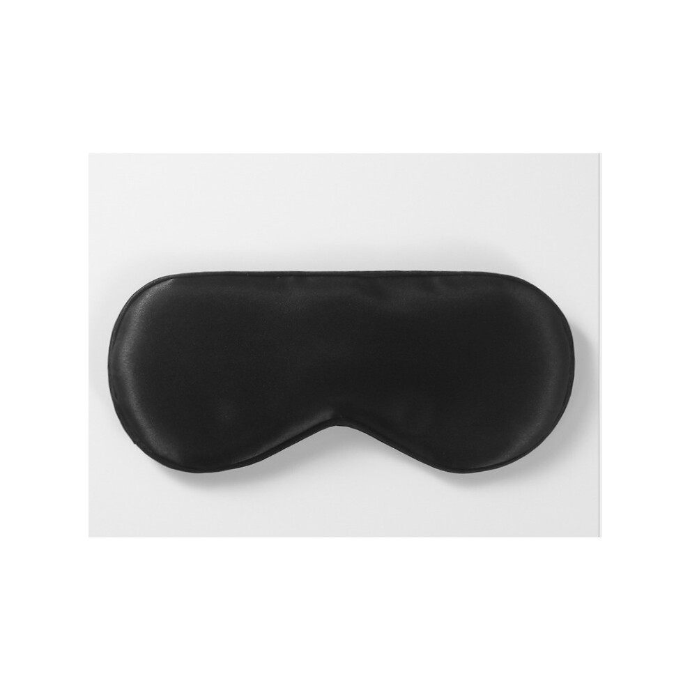 (Black) Pure Organic Mulberry Silk Soft Sleep Blindfold