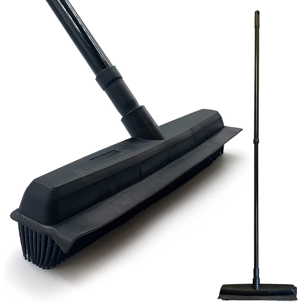 Rubber Broom Pet Hair Remover Bristle Dog Brush Indoor Carpet Cleaning