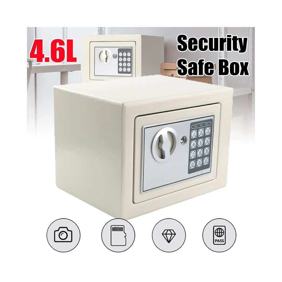 4.6L Secure Digital Safe Key Electronic Office Home Money Safety Box 097325100362