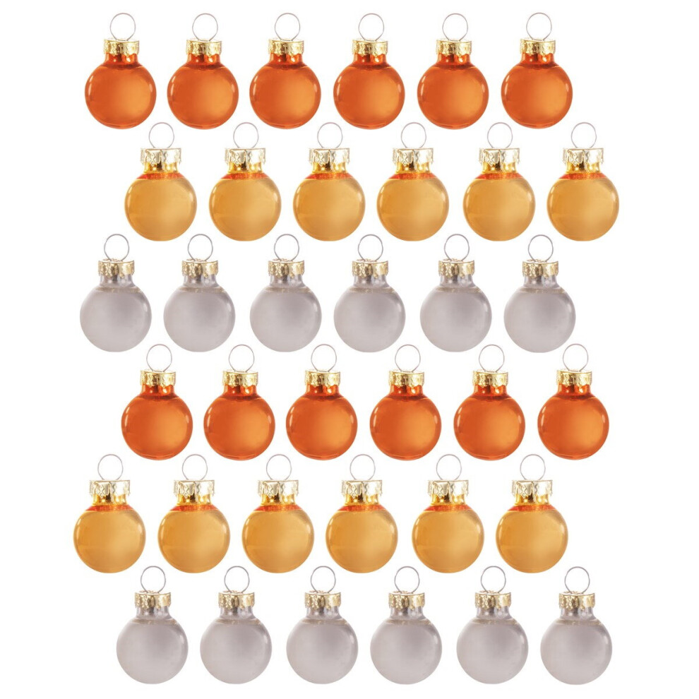 Sass & Belle Metallic Miniature Christmas Tree Decoration Baubles Set Of 36