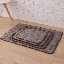 (Coffee, M(62*50cm)) Dog Cooling Mat Pet Cat Chilly Non-Toxic Summer Cool Bed Pad Cushion Indoor