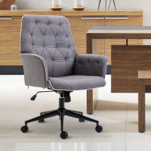 Comfortable Seat Grey Fabric Swivel Office Pc Laptop Chair,Best