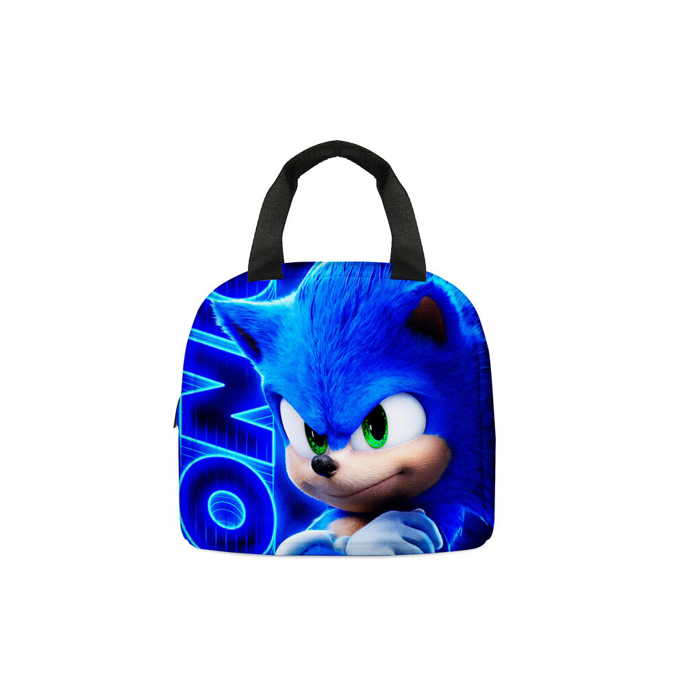 (Style 03) Sonic Lunch Bag Thermal Insulated Cooler Tote Bag Multicoloured