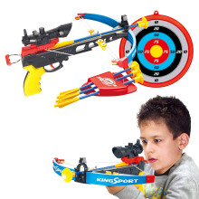Kids Crossbow Set With Arrows Target Infrared Toy Gun Archery Shooting
