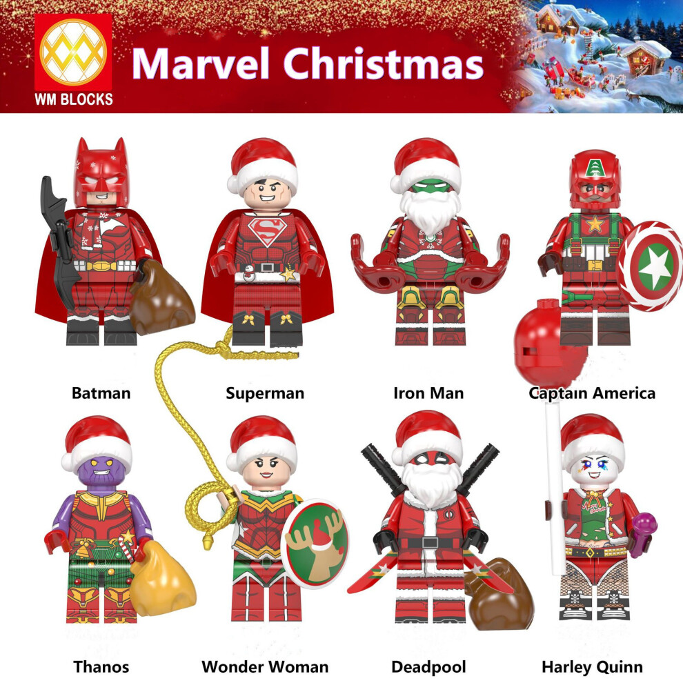 Marvel Heroes Christmas Collection Of Children's Building Blocks