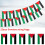14*21cm 20PCS 5Meter Palestine String Flag Polyester Banners Office Home Decor 7