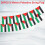 14*21cm 20PCS 5Meter Palestine String Flag Polyester Banners Office Home Decor 3