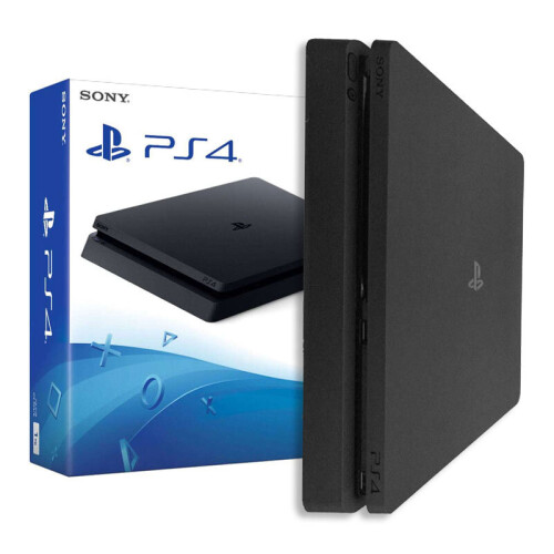 Refurbished Sony PlayStation Slim PS4 1TB Game Console Black