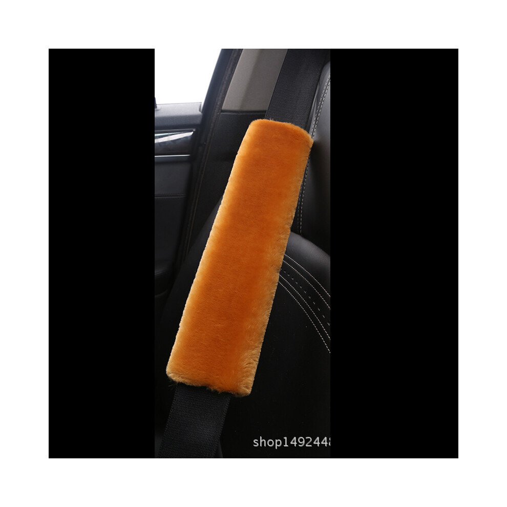 (Orange) Car Seat Belt Pads Safety Cushion Shoulder Strap Covers Harness For Adults Kids Orange 697401747292