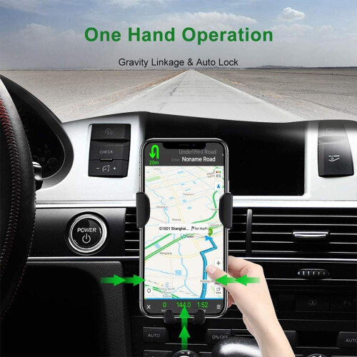 Chargeur sans fil pour voiture 10 W, charge rapide, support auto pour téléphone Android 2
