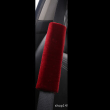 (Red) Car Seat Belt Pads Safety Cushion Shoulder Strap Covers Harness For Adults Kids