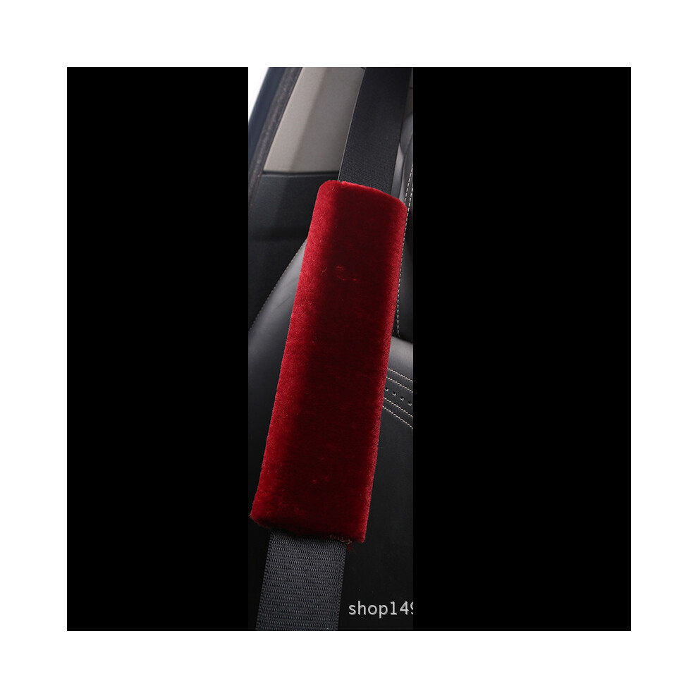 (Red) Car Seat Belt Pads Safety Cushion Shoulder Strap Covers Harness For Adults Kids Red 692099474925