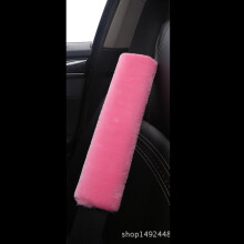 (Pink) Car Seat Belt Pads Safety Cushion Shoulder Strap Covers Harness For Adults Kids