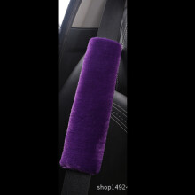 (Purple) Car Seat Belt Pads Safety Cushion Shoulder Strap Covers Harness For Adults Kids