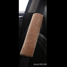 (Brown) Car Seat Belt Pads Safety Cushion Shoulder Strap Covers Harness For Adults Kids