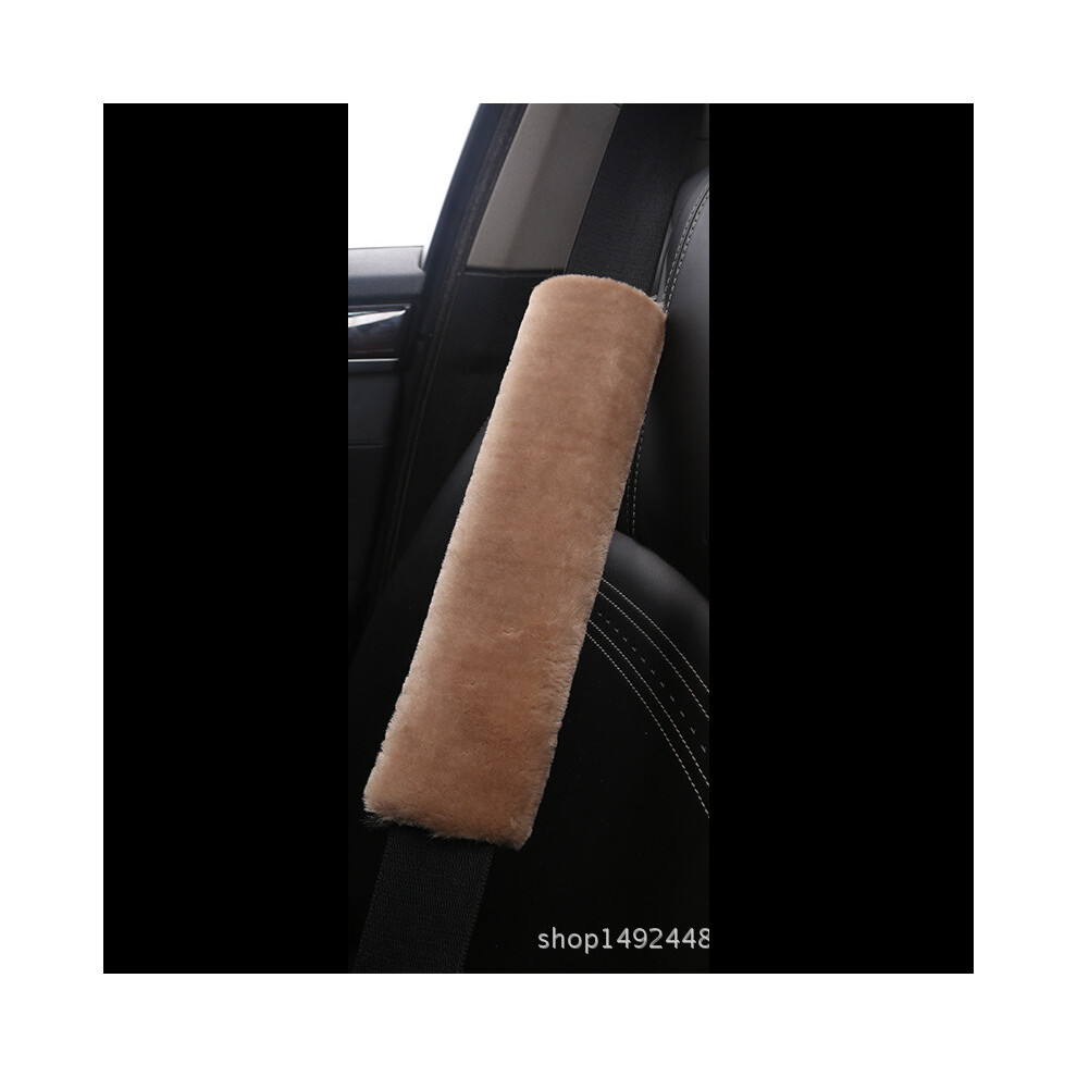 (Brown) Car Seat Belt Pads Safety Cushion Shoulder Strap Covers Harness For Adults Kids Brown 691716871598