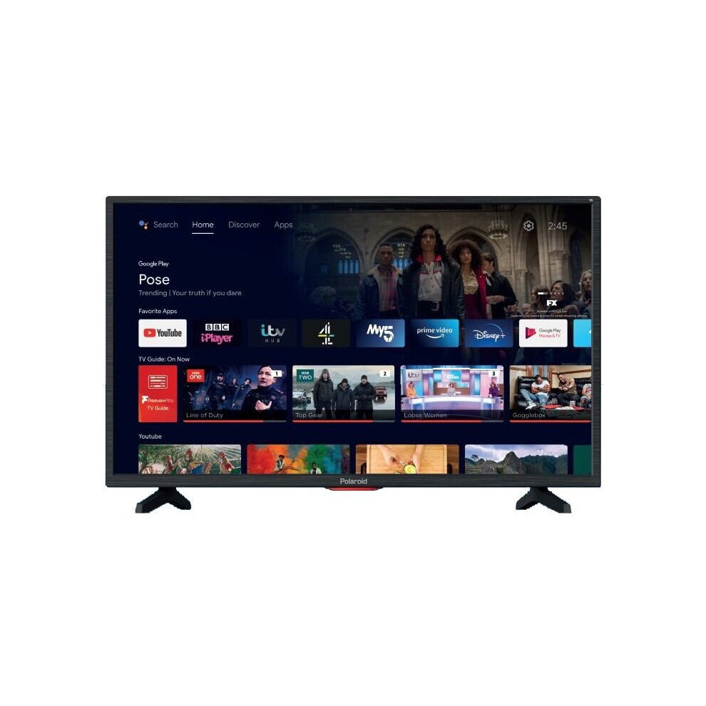 Refurbished Polaroid P32RAM1071U 32" SMART HD Ready LED Android TV Freeview Play 