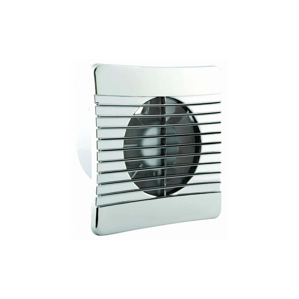 Airvent 404119 Axial Extractor Fan 100 mm with Timer (Chrome Cover)