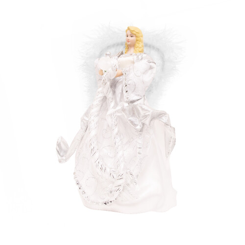 The Christmas Workshop 83960 30cm Silver Christmas Tree Angel 1