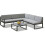 Garden Store Direct GSD Sydney Aluminum Large Corner Lounge Set 8