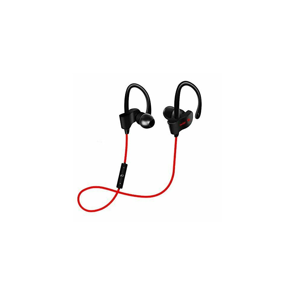 (Red) 56s Earbuds Sport Wireless Bluetooth Ear Hook